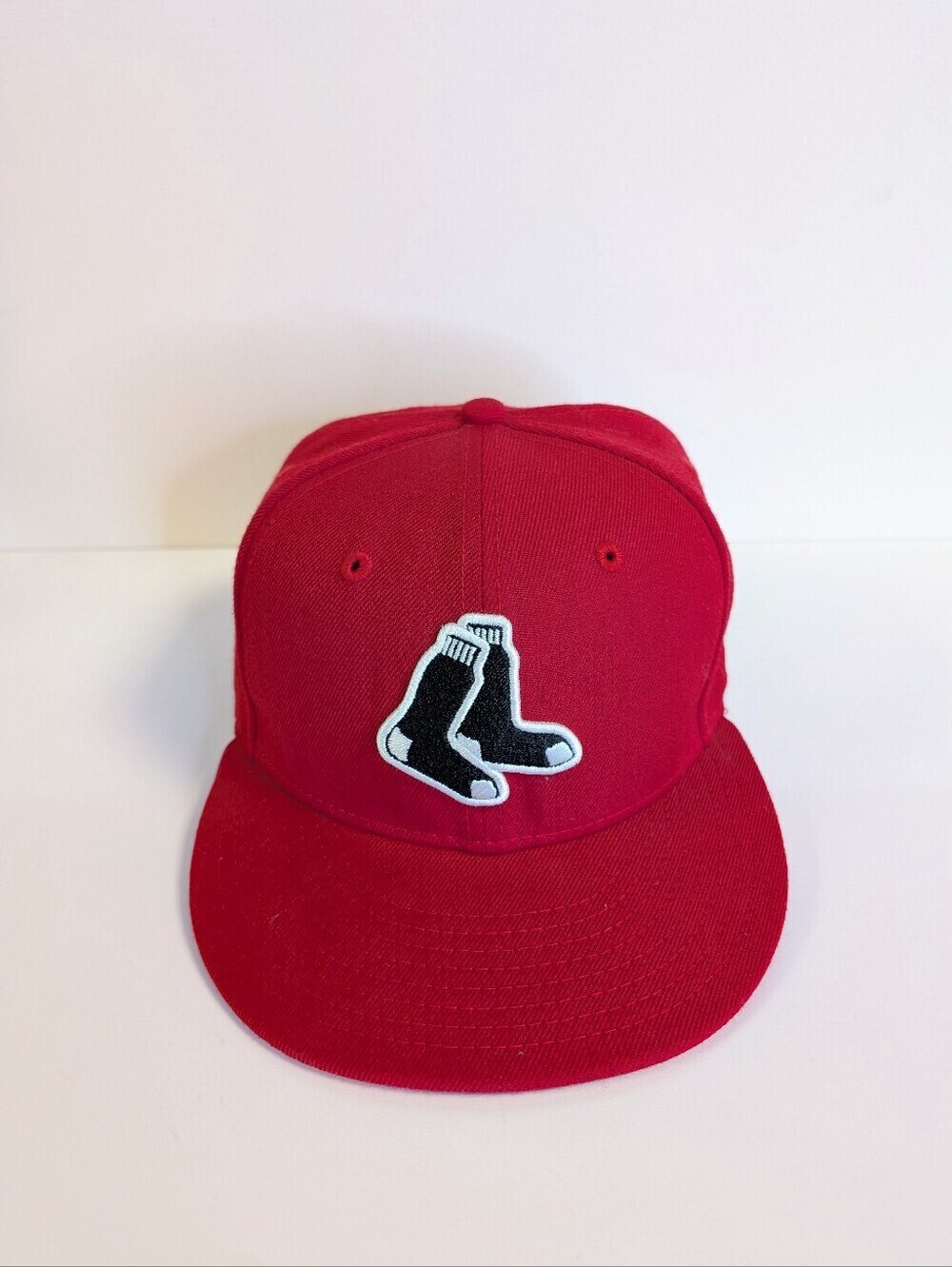 New Era 59FIFTY Boston Red Sox Red Fitted Hat Cap Size 7 1/8 MLB